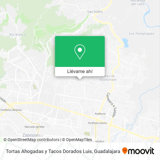 Mapa de Tortas Ahogadas y Tacos Dorados Luis