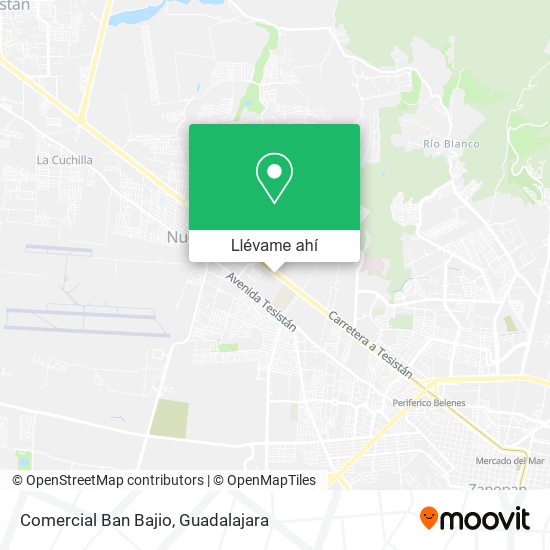 Mapa de Comercial Ban Bajio