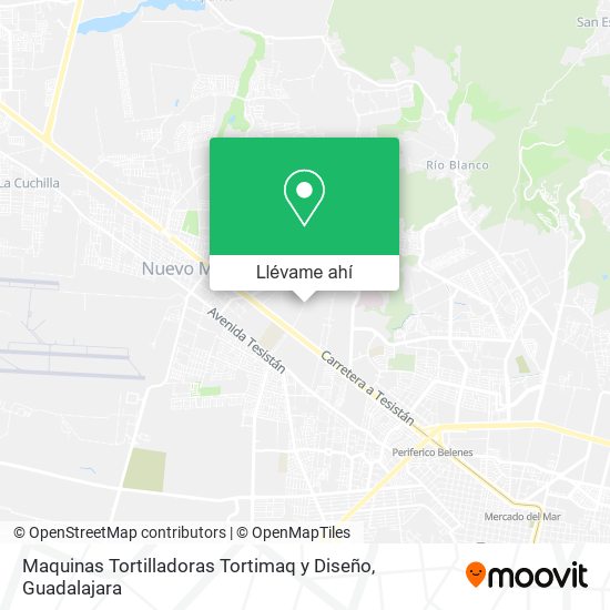 Mapa de Maquinas Tortilladoras Tortimaq y Diseño