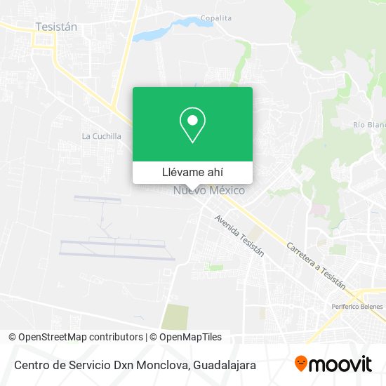 Mapa de Centro de Servicio Dxn Monclova