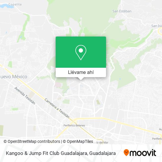 Mapa de Kangoo & Jump Fit Club Guadalajara