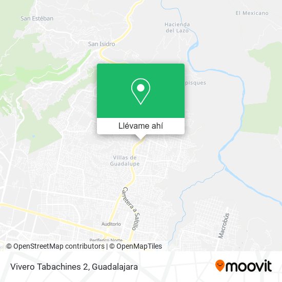 Mapa de Vivero Tabachines 2