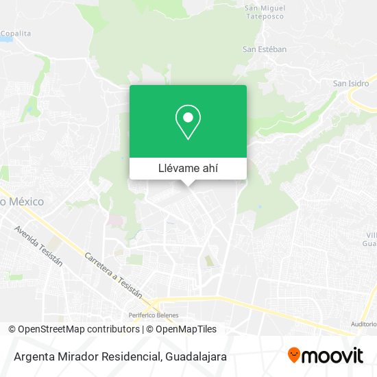 Mapa de Argenta Mirador Residencial