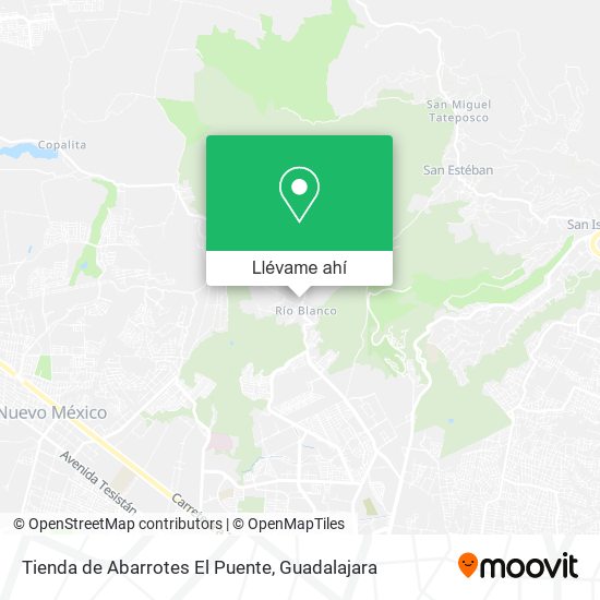 Mapa de Tienda de Abarrotes El Puente