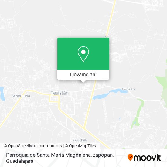 Mapa de Parroquia de Santa María Magdalena, zapopan