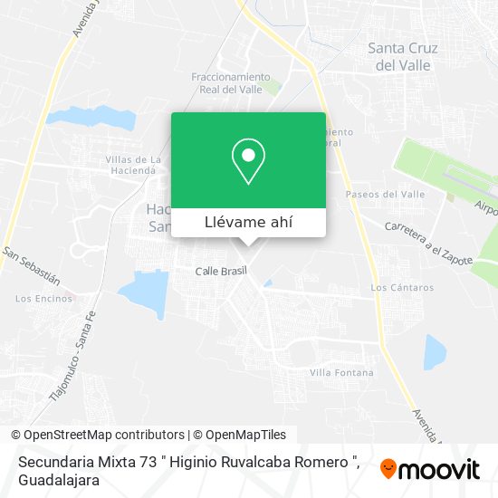 Mapa de Secundaria Mixta 73 " Higinio Ruvalcaba Romero "