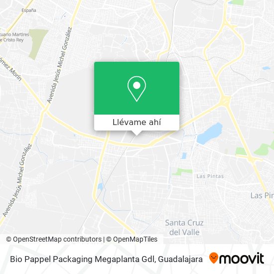 Mapa de Bio Pappel Packaging Megaplanta Gdl