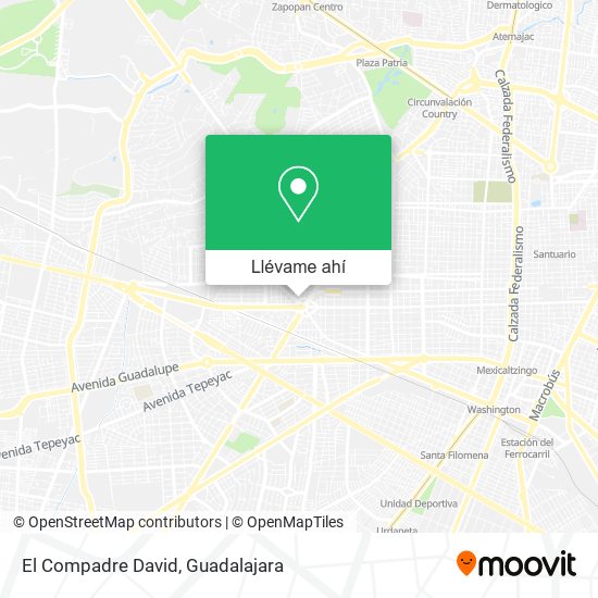 Mapa de El Compadre David