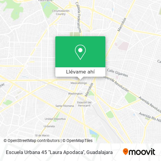 Mapa de Escuela Urbana 45 "Laura Apodaca"