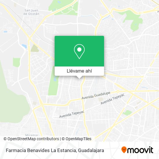 Mapa de Farmacia Benavides La Estancia