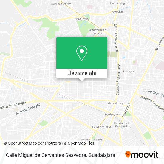 Mapa de Calle Miguel de Cervantes Saavedra