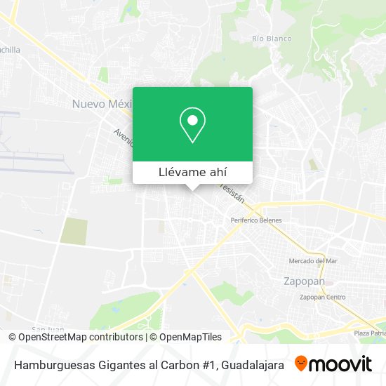 Mapa de Hamburguesas Gigantes al Carbon #1