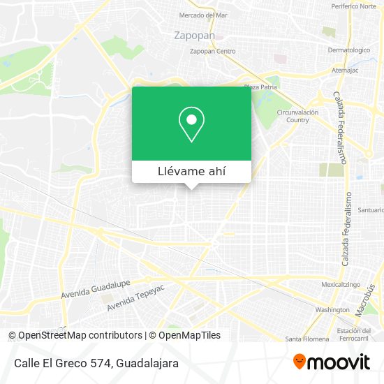 Mapa de Calle El Greco 574