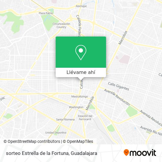 Mapa de sorteo Estrella de la Fortuna