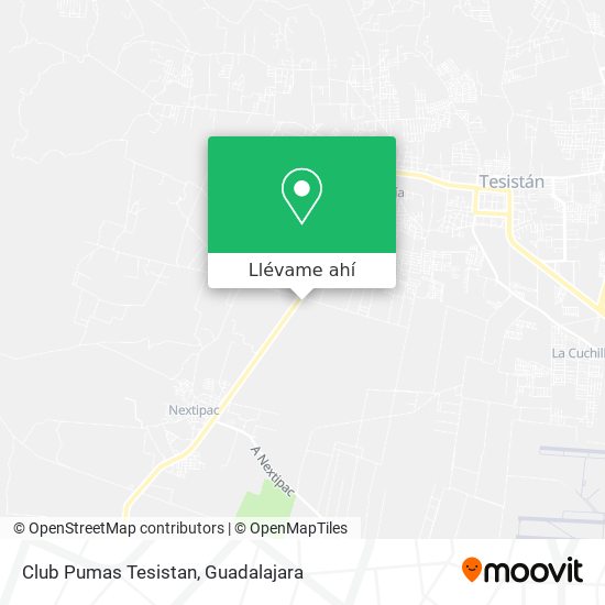 Mapa de Club Pumas Tesistan