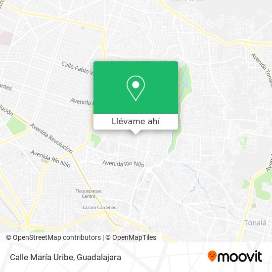 Mapa de Calle María Uribe