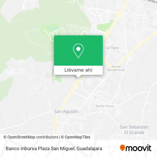 Mapa de Banco Inbursa Plaza San Miguel