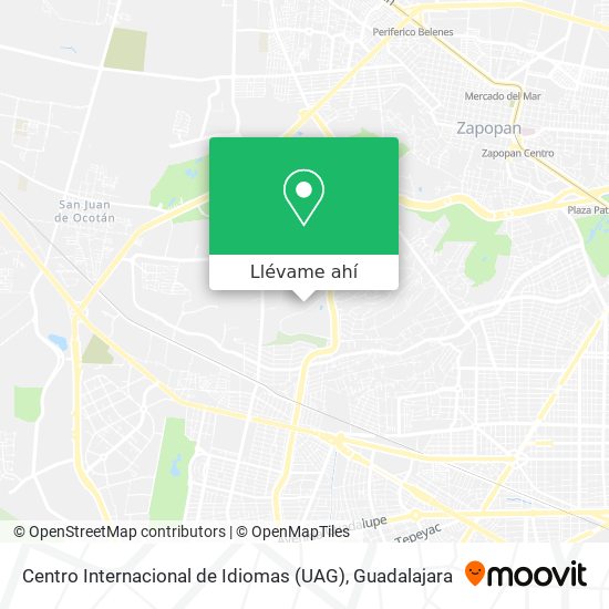 Mapa de Centro Internacional de Idiomas (UAG)