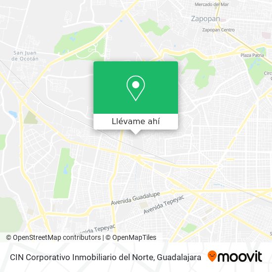 Mapa de CIN Corporativo Inmobiliario del Norte