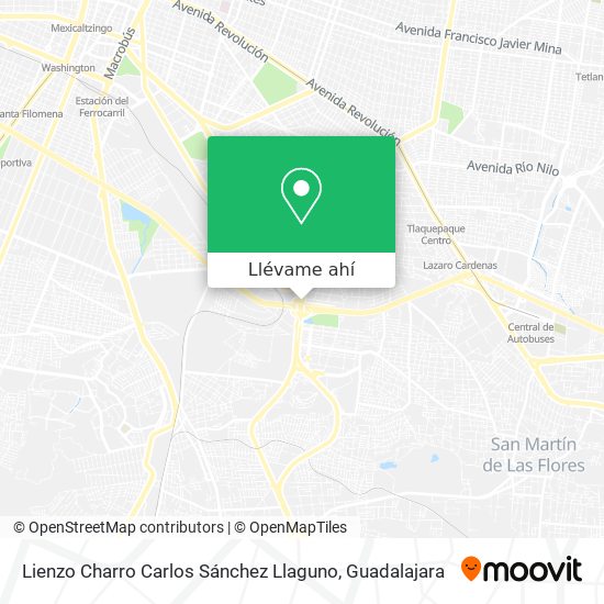 Mapa de Lienzo Charro Carlos Sánchez Llaguno