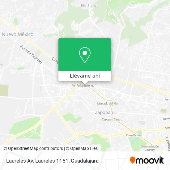 Mapa de Laureles Av. Laureles 1151