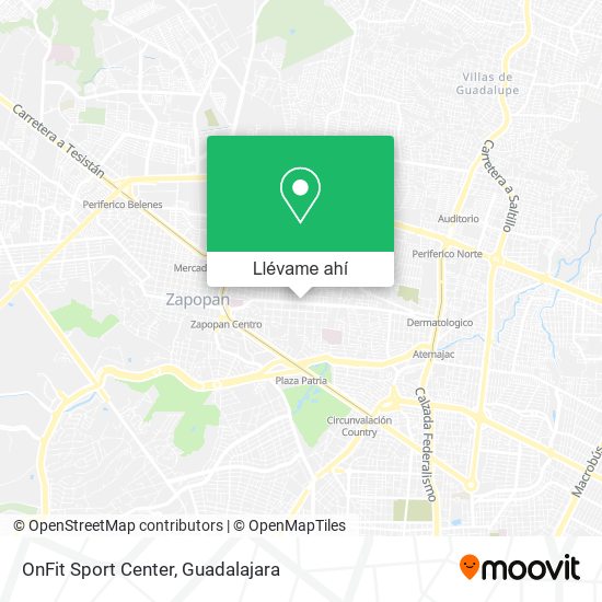 Mapa de OnFit Sport Center