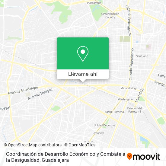 Mapa de Coordinación de Desarrollo Económico y Combate a la Desigualdad