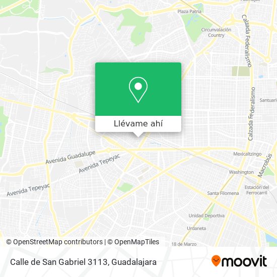 Mapa de Calle de San Gabriel 3113
