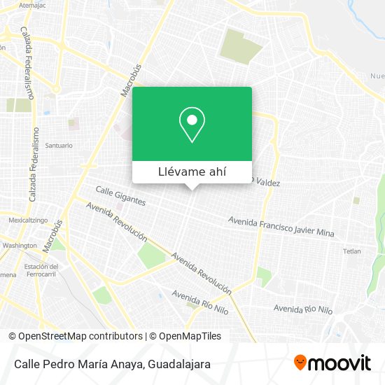 Mapa de Calle Pedro María Anaya