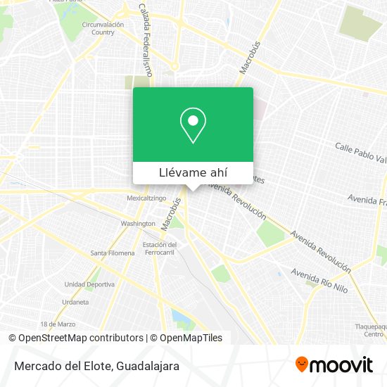 Cómo llegar a Mercado del Elote en Guadalajara en Autobús o Tren?