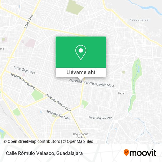 Mapa de Calle Rómulo Velasco