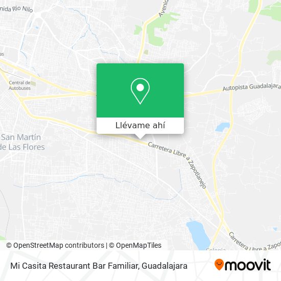 Mapa de Mi Casita Restaurant Bar Familiar