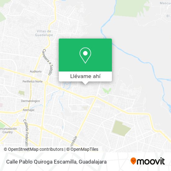 Mapa de Calle Pablo Quiroga Escamilla