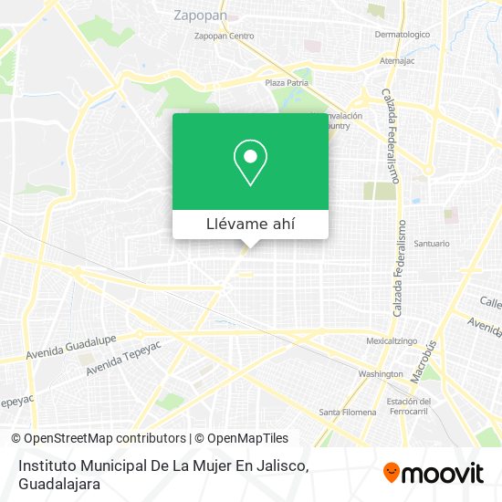 Mapa de Instituto Municipal De La Mujer En Jalisco