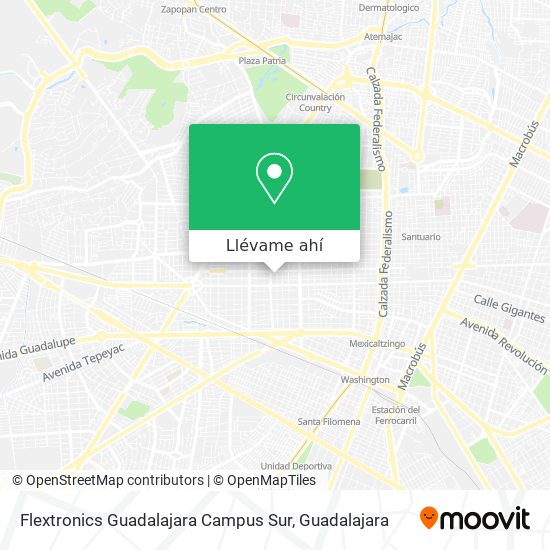 Mapa de Flextronics Guadalajara Campus Sur