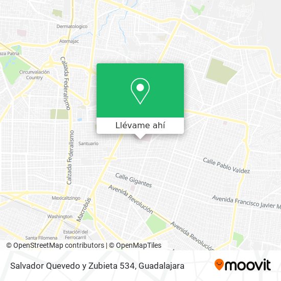 Mapa de Salvador Quevedo y Zubieta 534