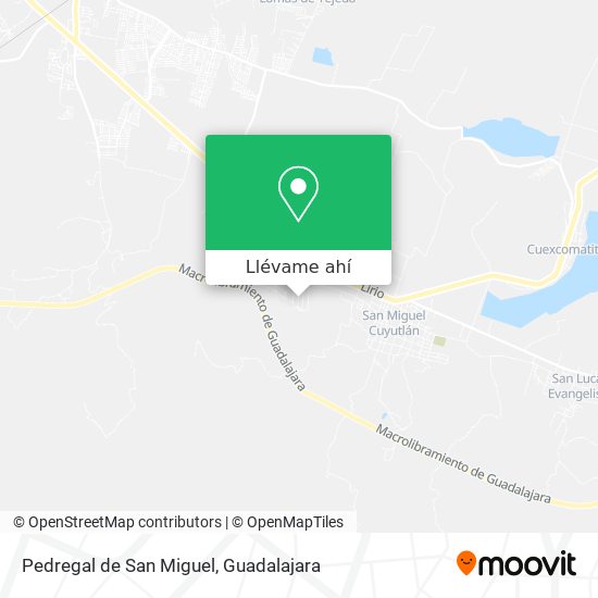 Mapa de Pedregal de San Miguel