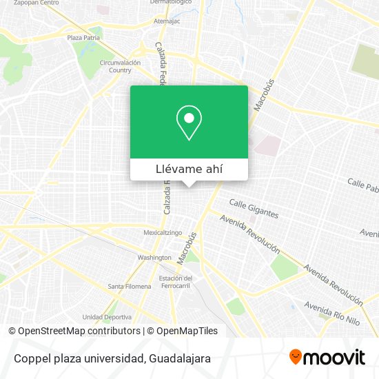 Mapa de Coppel plaza universidad