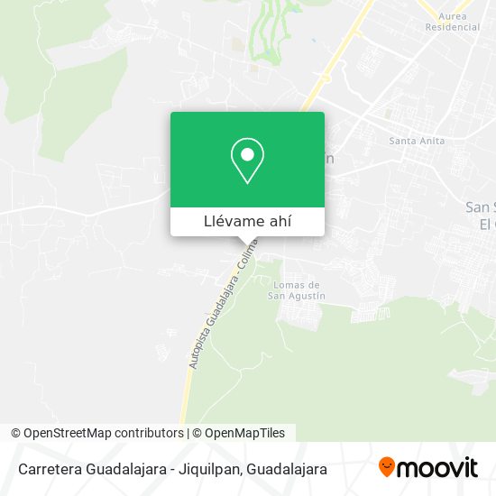 Mapa de Carretera Guadalajara - Jiquilpan