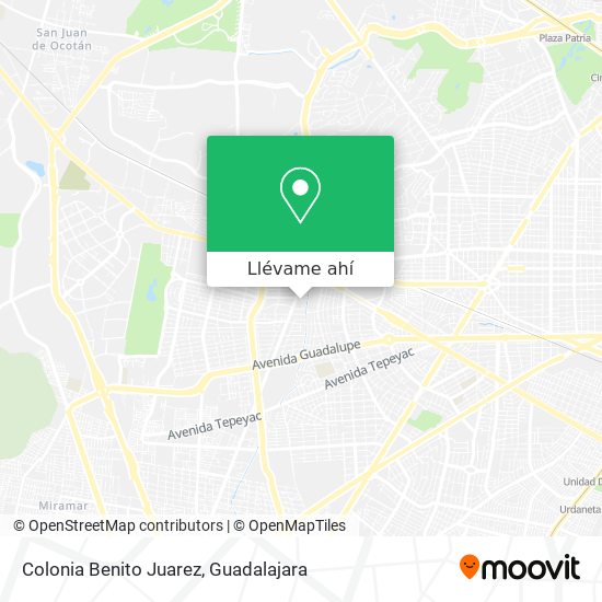 Cómo llegar a Colonia Benito Juarez en Zapopan en Autobús?