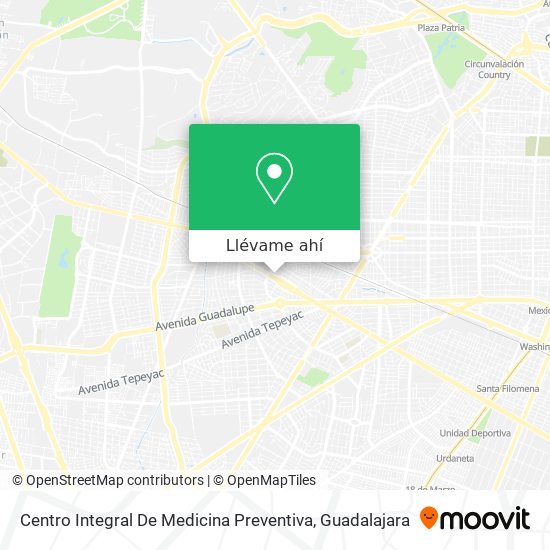 Mapa de Centro Integral De Medicina Preventiva