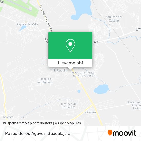 Mapa de Paseo de los Agaves