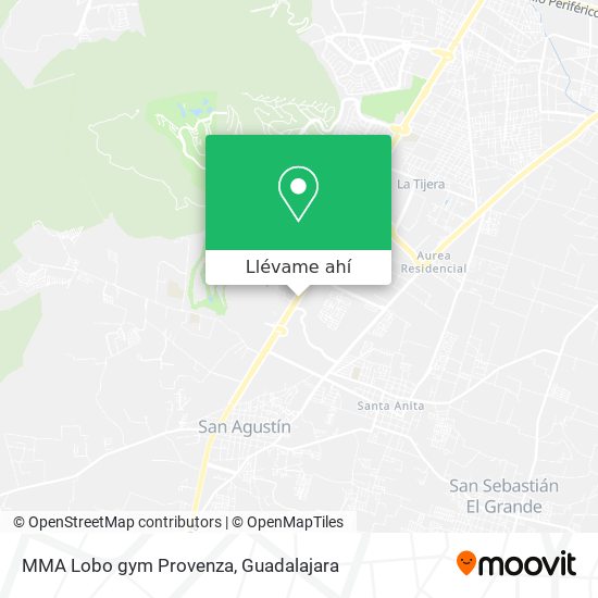 Mapa de MMA Lobo gym Provenza