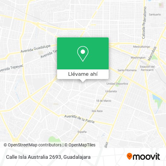 Mapa de Calle Isla Australia 2693