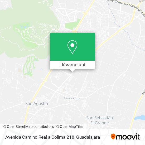 Mapa de Avenida Camino Real a Colima 218