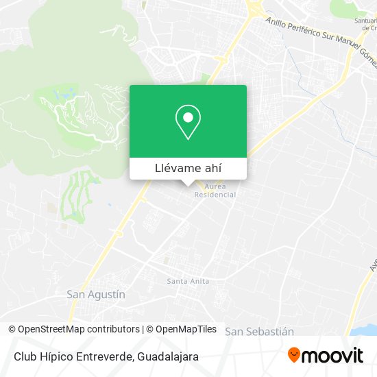 Cómo llegar a Club Hípico Entreverde en Zapopan en Autobús?