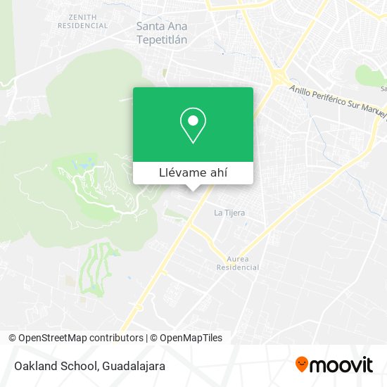 Mapa de Oakland School