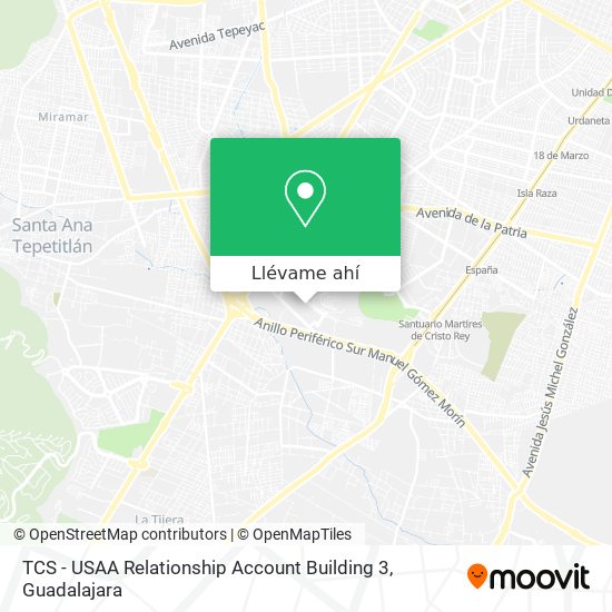 Mapa de TCS - USAA Relationship Account Building 3