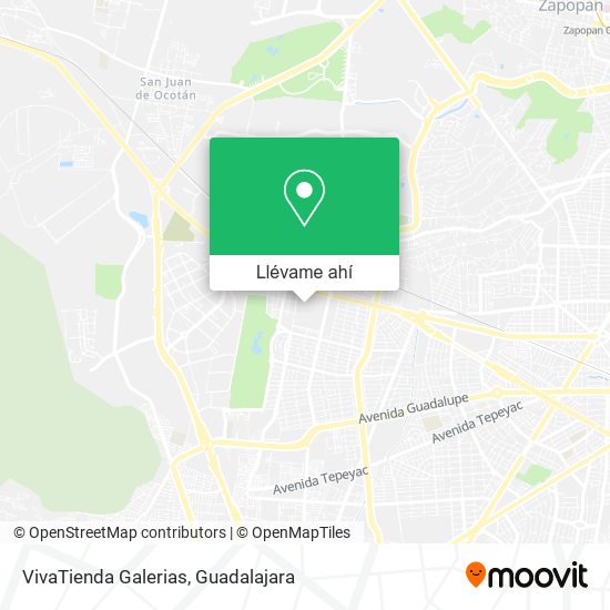 Mapa de VivaTienda Galerias