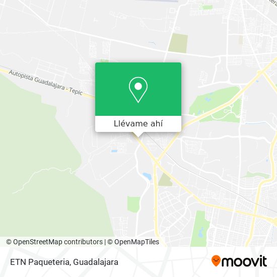 Mapa de ETN Paqueteria